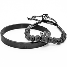 Load image into Gallery viewer, King Black GQ Roman Numeral Cuff