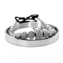 Load image into Gallery viewer, King Silver GQ Roman Numeral Cuff