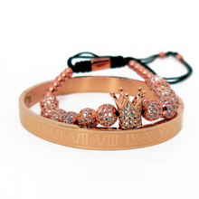 Load image into Gallery viewer, King RoseGold GQ Roman Numeral Cuff
